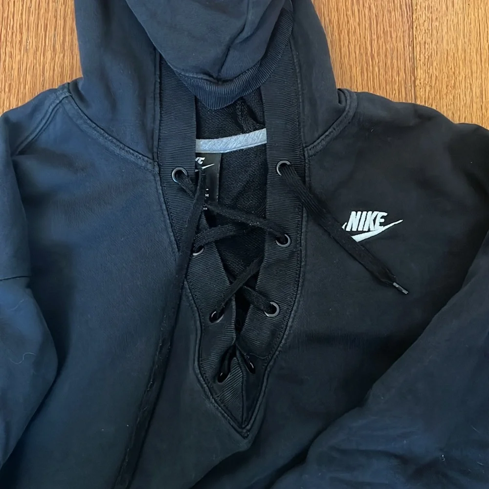 Nike hoodie , lace up hockey style front